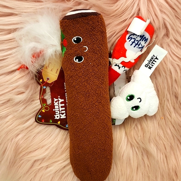 Brand New Quirky Kitty HOLIDAY INSPIRED CATNIP KICKER TOY-3CT - Picture 4 of 4
